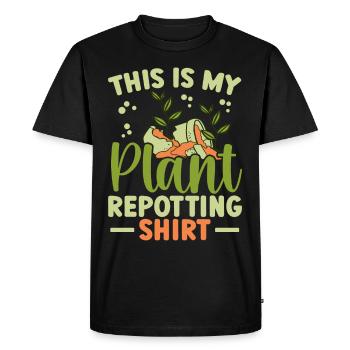Plant Lovers Gardening Garden Gardeners - Men's Premium Organic T-Shirt - black - Front - Nico (187cm)