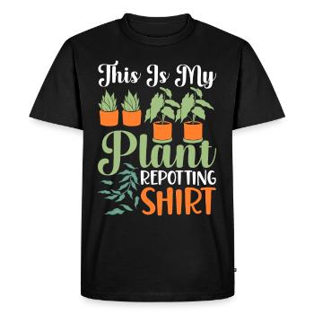 Plant Lovers Gardening Garden Gardeners - Men's Premium Organic T-Shirt - black - Front - Nico (187cm)