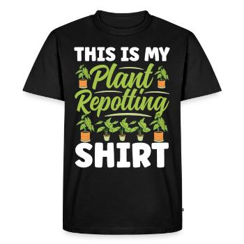 Plant Lovers Gardening Garden Gardeners - Men's Premium Organic T-Shirt - black - Front - Nico (187cm)