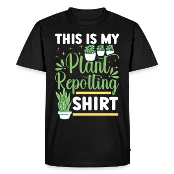 Plant Lovers Gardening Garden Gardeners - Men's Premium Organic T-Shirt - black - Front - Nico (187cm)