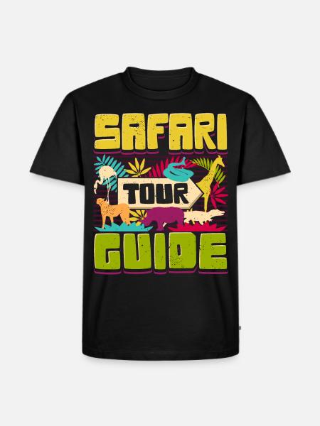 Safari Tour Guide - Men's Premium Organic T-Shirt - black