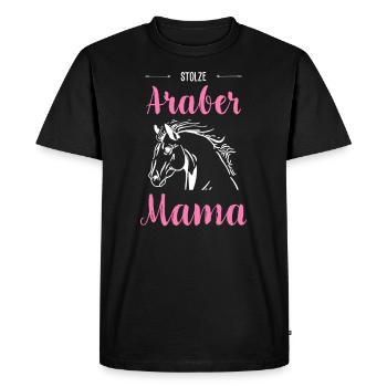 Arab I Pony Horse Saying Motif for Rider - Men's Premium Organic T-Shirt - black - Front - Nico (187cm)