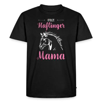 Haflinger I Pony Horse Slogan Motif for Rider - Men's Premium Organic T-Shirt - black - Front - Nico (187cm)
