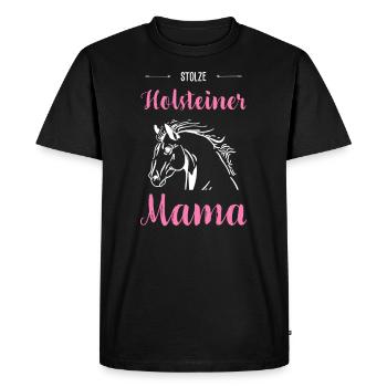 Holsteiner I Pony Horse Saying Motif for Rider - Men's Premium Organic T-Shirt - black - Front - Nico (187cm)