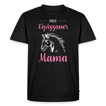 Lipizzaner I Pony Horse Saying Motif for Rider - Men's Premium Organic T-Shirt - black - Front - Nico (187cm)