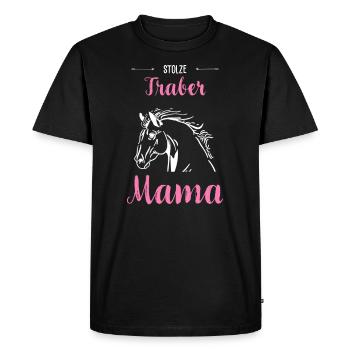 Traber I Pony Horse Saying Motif for Rider - Men's Premium Organic T-Shirt - black - Front - Nico (187cm)