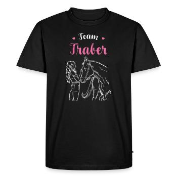 Traber I Pony Horse Saying Motif for Rider - Men's Premium Organic T-Shirt - black - Front - Nico (187cm)
