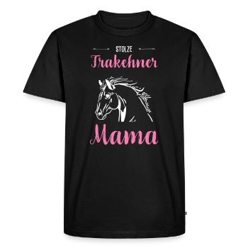 Trakehner I Pony Horse Saying Motif for Rider - Men's Premium Organic T-Shirt - black - Front - Nico (187cm)