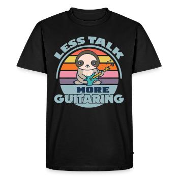 guitarist rock guitar guitarist musician guitarist - Men's Premium Organic T-Shirt - black - Front - Nico (187cm)