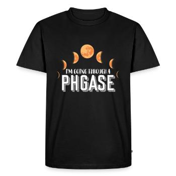 Phase Lune Lulaire A Phase Soleil Amour Lunes - T-shirt Premium bio Homme - noir - Devant - Nico (187cm)