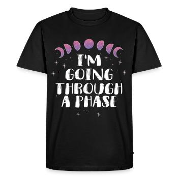 Phases de phase de lune du clair de lune - T-shirt Premium bio Homme - noir - Devant - Nico (187cm)