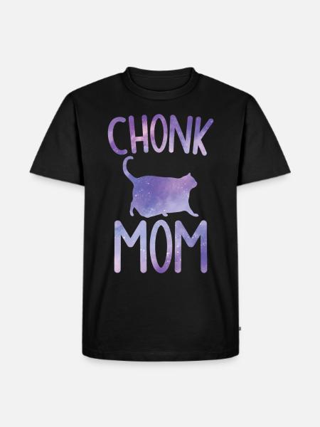 Chonk Meme Cat Chonk Mama - Men's Premium Organic T-Shirt - black