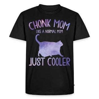 Chonk Meme Cat - Men's Premium Organic T-Shirt - black - Front - Nico (187cm)