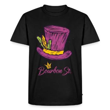 Bourbon Street Mardi Gras New Orleans French Quart - Men's Premium Organic T-Shirt - black - Front - Nico (187cm)
