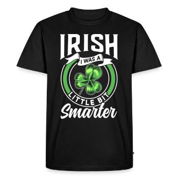 St Patrick's Day Ireland Gaelic Irish Irish - Men's Premium Organic T-Shirt - black - Front - Nico (187cm)