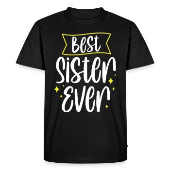 Best Sister Ever Friend Sisters - Men's Premium Organic T-Shirt - black - Front - Nico (187cm)