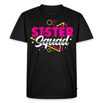 Sisters Team Friend Sister Friendship - Men's Premium Organic T-Shirt - black - Front - Nico (187cm)