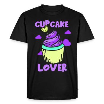 Cupcake Lovers Cupcakes Food Sweet - T-shirt Premium bio Homme - noir - Devant - Nico (187cm)