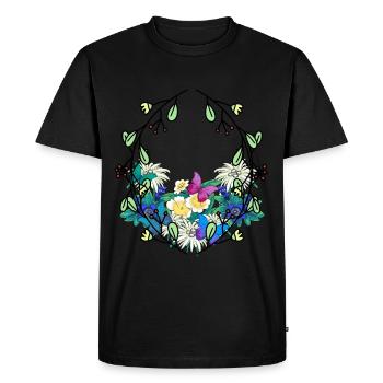 Early Spring Season Nature Lovers Environment - Men's Premium Organic T-Shirt - black - Front - Nico (187cm)
