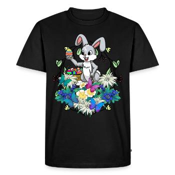 Early Spring Easter Eggs Easter Brush Easter - Men's Premium Organic T-Shirt - black - Front - Nico (187cm)