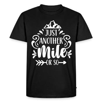Seulement un mile ou plus randonnée un demi-mile - T-shirt Premium bio Homme - noir - Devant - Nico (187cm)