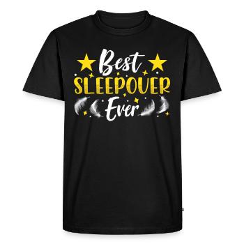 Best overnight stay ever party night - Men's Premium Organic T-Shirt - black - Front - Nico (187cm)