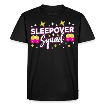 Overnight group overnight stay Sweet - Men's Premium Organic T-Shirt - black - Front - Nico (187cm)
