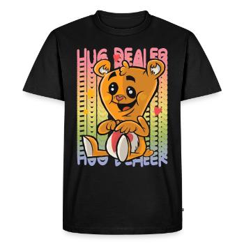 Love Teddy Rainbow Hug Dealer Cute Teddy Bear Hug - Men's Premium Organic T-Shirt - black - Front - Nico (187cm)