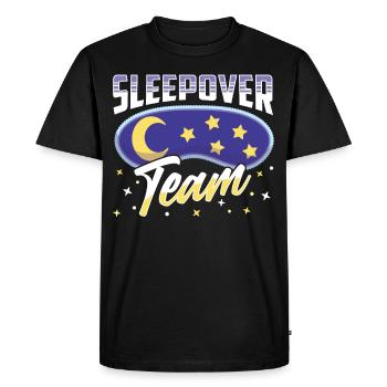 Overnight team overnight stay sweet - Men's Premium Organic T-Shirt - black - Front - Nico (187cm)