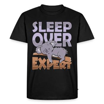 Expert for overnight stays Sweet Party - Men's Premium Organic T-Shirt - black - Front - Nico (187cm)