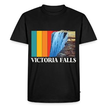 Victoria Falls Africa Souvenir Zimbabwe Tourist Sa - Men's Premium Organic T-Shirt - black - Front - Nico (187cm)