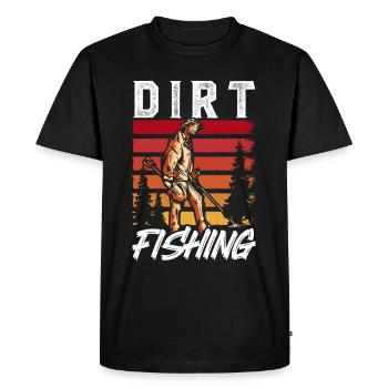 Dirt Fishing Détection de métaux Détection de métaux - T-shirt Premium bio Homme - noir - Devant - Nico (187cm)