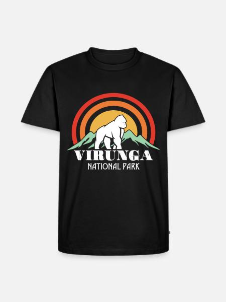 Virunga National Park-Souvenir-Gorilla-Africa-Congo - Men's Premium Organic T-Shirt - black