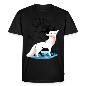 Wildlife Arctic North Pole Fox Foxes Child Polar - Men's Premium Organic T-Shirt - black - Front - Nico (187cm)