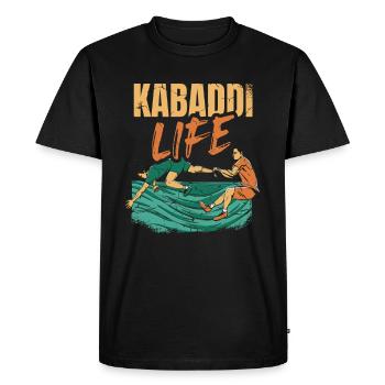 Kabaddi Life Indian Sport India Kabaddi Player - T-shirt Premium bio Homme - noir - Devant - Nico (187cm)