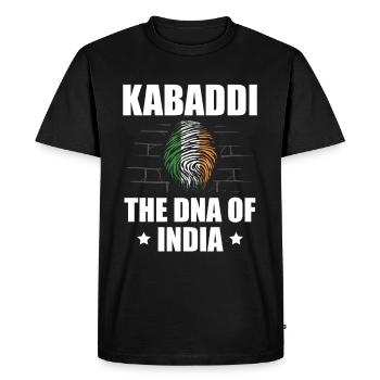 Kabaddi The DNA of India Indian Sport India - Men's Premium Organic T-Shirt - black - Front - Nico (187cm)