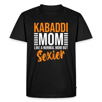 Kabaddi Mom like a normal mom, but sexier - Men's Premium Organic T-Shirt - black - Front - Nico (187cm)