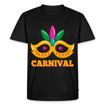 Masque de carnaval Anniversaire Cirque Célébration Carnaval Cr - T-shirt Premium bio Homme - noir - Devant - Nico (187cm)