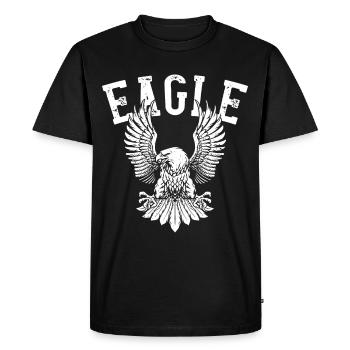 Eagle Falconry Birds of Prey Falcon - Men's Premium Organic T-Shirt - black - Front - Nico (187cm)