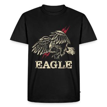 Eagle Love Birds Falconry Birds of Prey Falcon Falcon - Men's Premium Organic T-Shirt - black - Front - Nico (187cm)