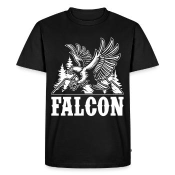 Falconry Hawks Hawks Birds of Prey - Men's Premium Organic T-Shirt - black - Front - Nico (187cm)