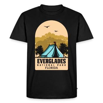 Everglades Hiking Florida Tropical National Park - Men's Premium Organic T-Shirt - black - Front - Nico (187cm)