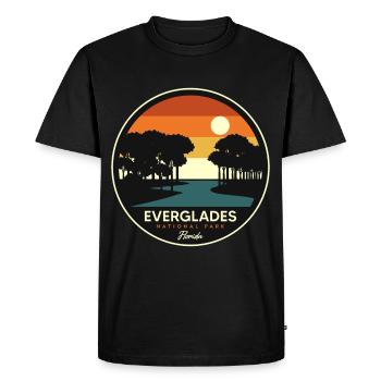 Everglades National Park Souvenir Florida Hiking - Men's Premium Organic T-Shirt - black - Front - Nico (187cm)
