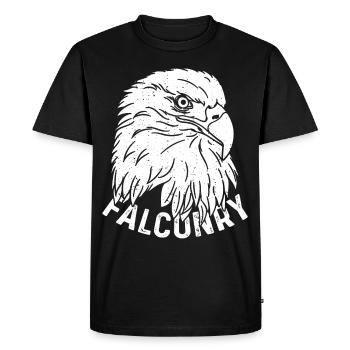 Fauconnerie Eagles Faucons Autour des palombes Oiseaux de proie Ornitho - T-shirt Premium bio Homme - noir - Devant - Nico (187cm)