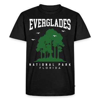 Everglades National Park Florida Souvenir Hiking - Men's Premium Organic T-Shirt - black - Front - Nico (187cm)