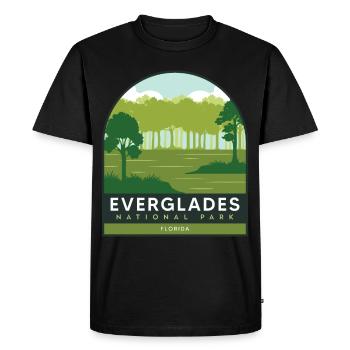 Florida National Park Everglades Crocodile Wandersou - Men's Premium Organic T-Shirt - black - Front - Nico (187cm)