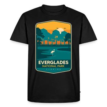 Florida National Park Everglades Souvenir Wanderkr - Men's Premium Organic T-Shirt - black - Front - Nico (187cm)