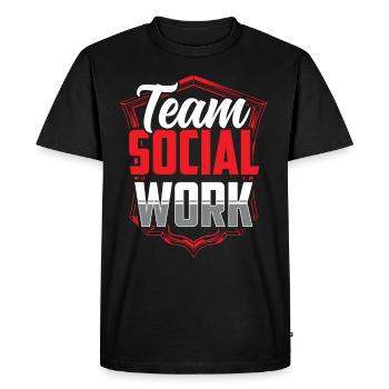 Social Work Team Social Work Social Workers - Men's Premium Organic T-Shirt - black - Front - Nico (187cm)