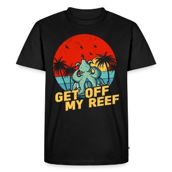 Poulpe Poulpe Tentacule de mer Poulpe Poulpe Poulpe Poulpe - T-shirt Premium bio Homme - noir - Devant - Nico (187cm)
