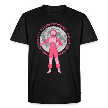 Future astronaut space astronomy rocket - Men's Premium Organic T-Shirt - black - Front - Nico (187cm)
